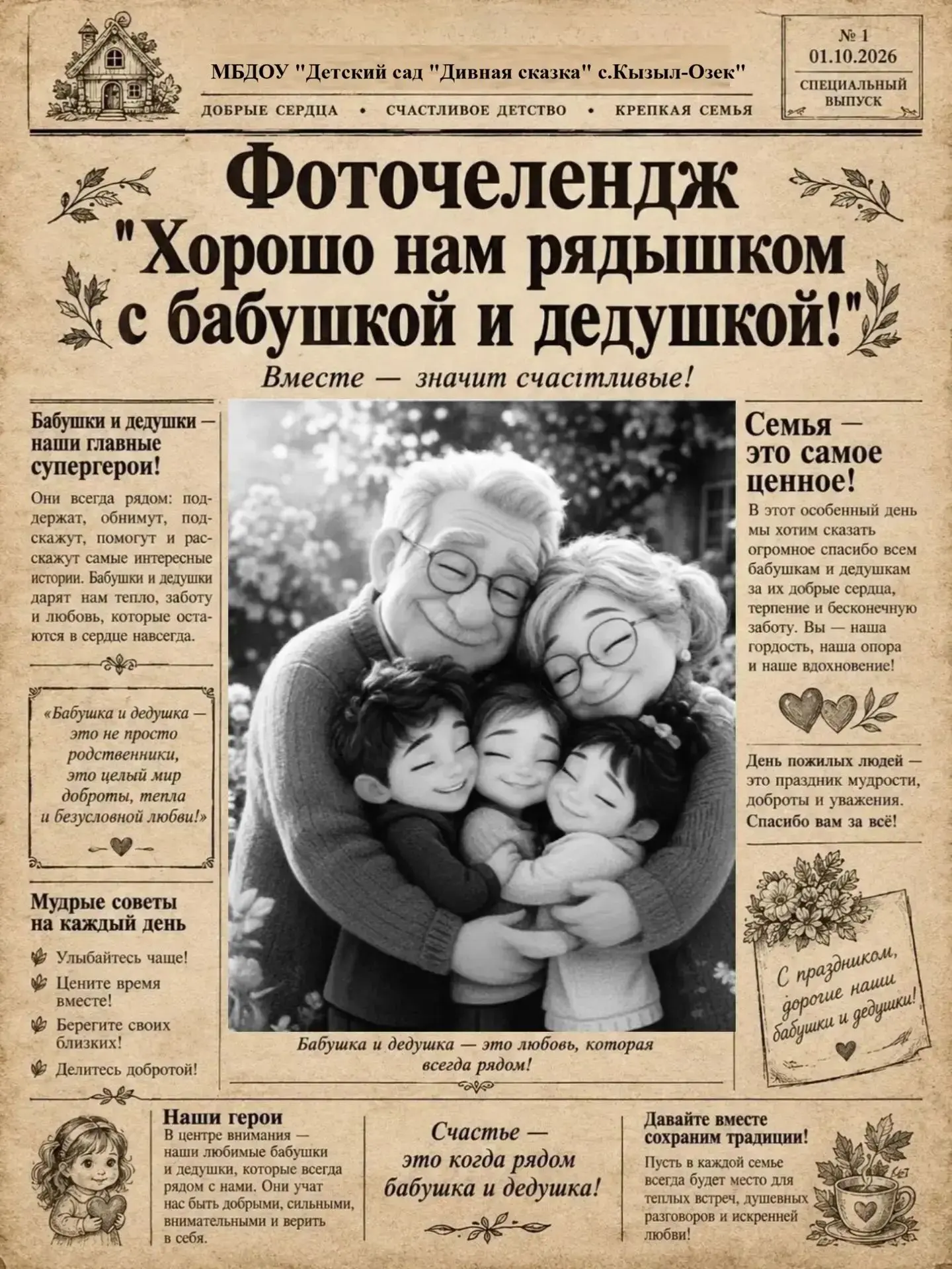 С Днём добра и уважения — с Днём пожилого человека!