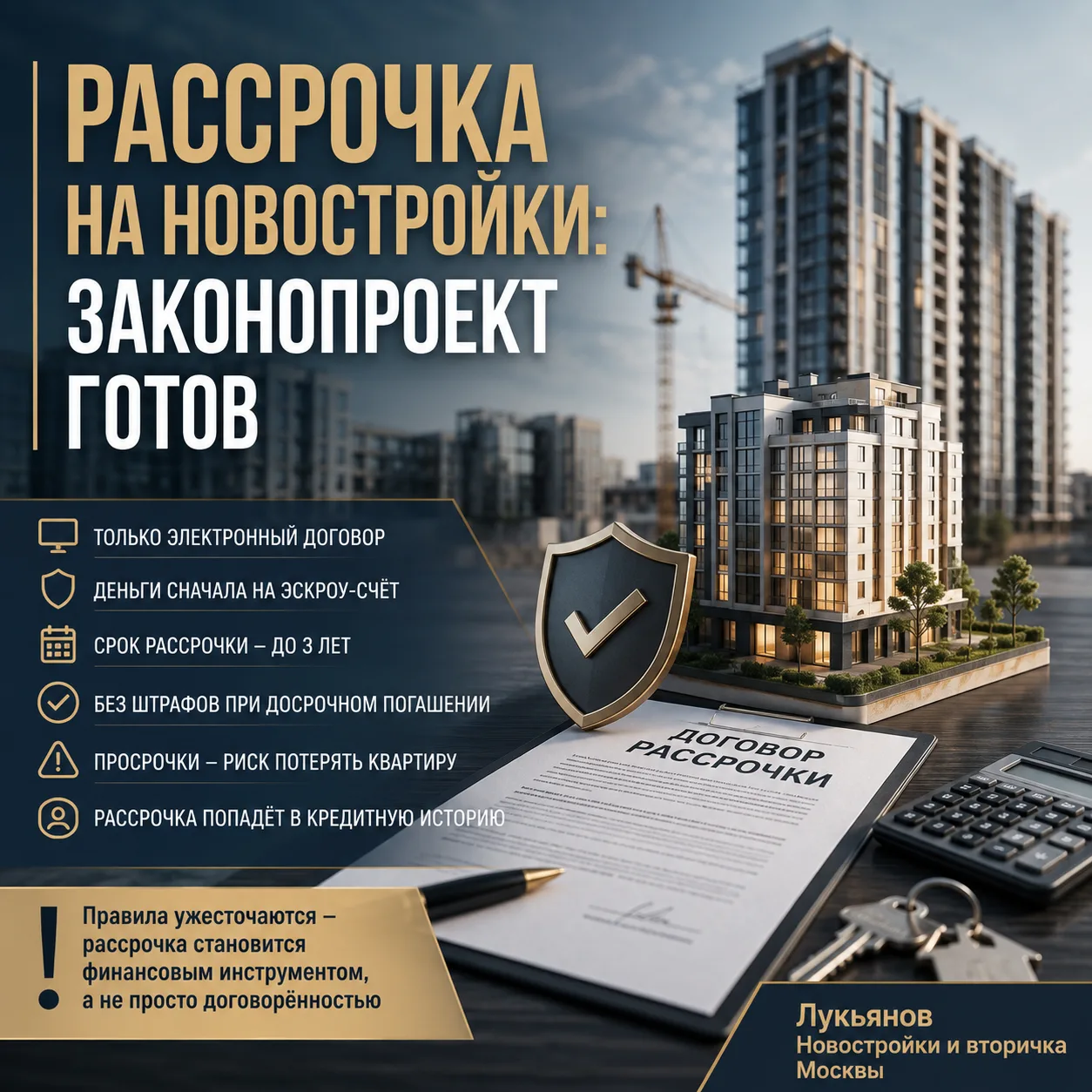 Рассрочка на новостройки: законопроект готов