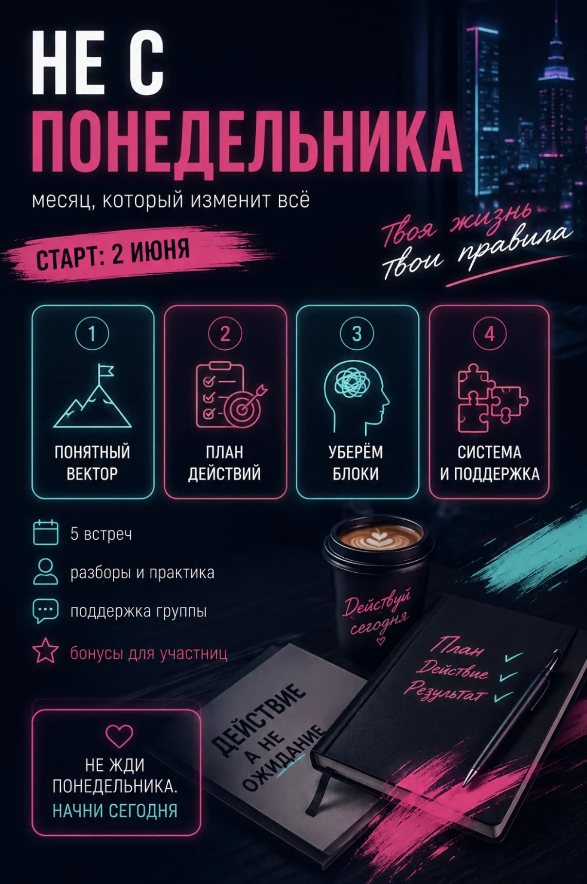 🚨 Собираю экспериментальную группу «НЕ С ПОНЕДЕЛЬНИКА»