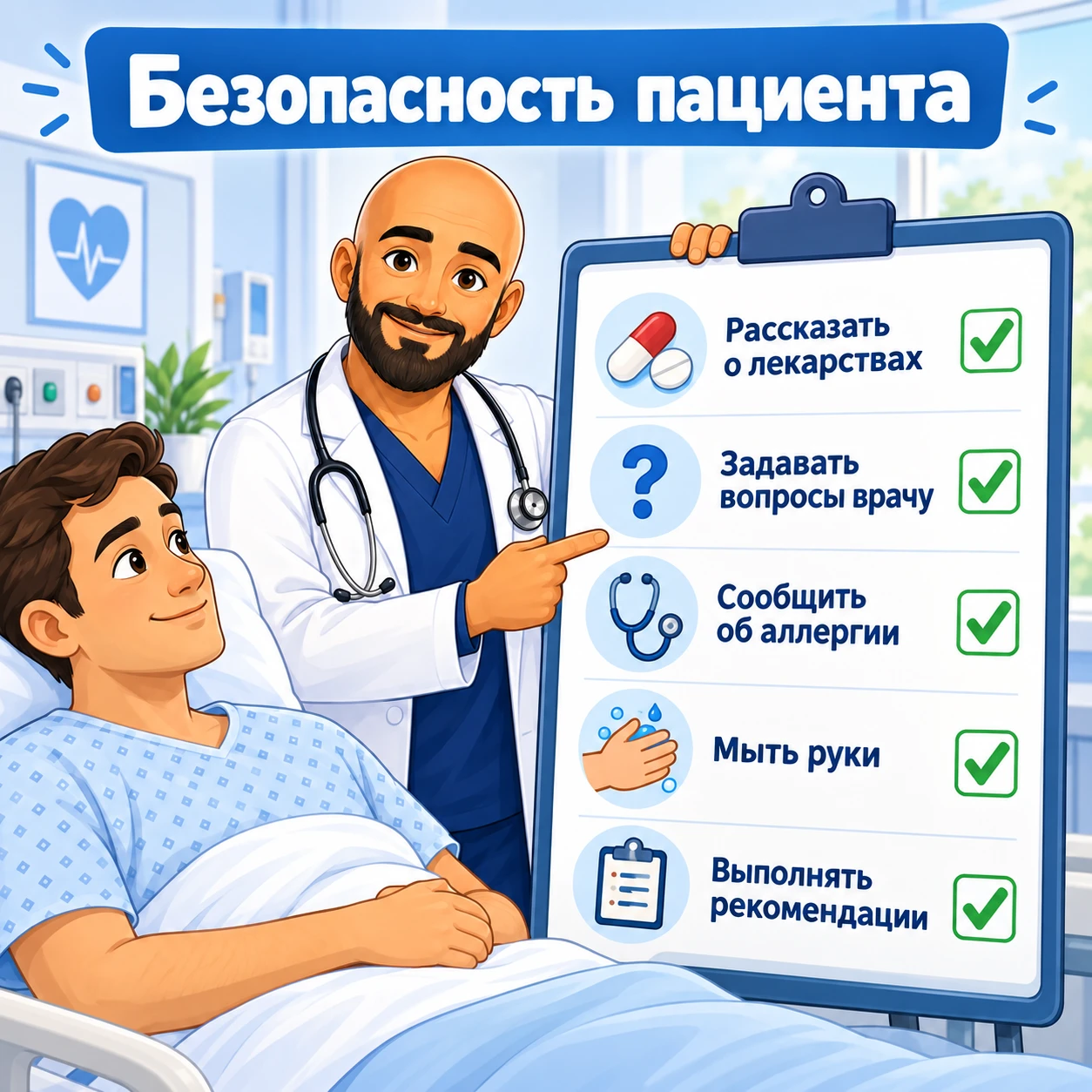 🩺 Безопасность пациента начинается с простых вопросов