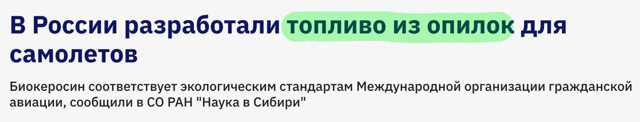 Российские ученые создали биокеросин из опилок и шелухи семечек и испытали его на авиац...