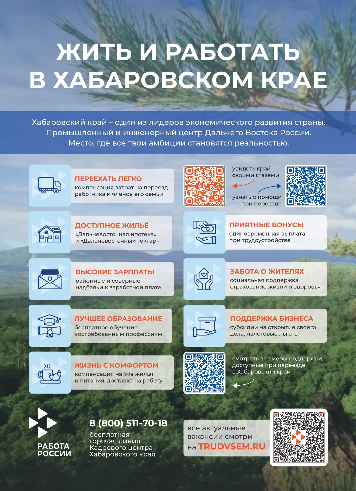 Жить и работать в Хабаровском крае

Хабаровский край - это удивительный регион России, который сочет