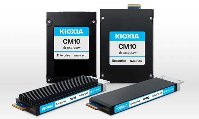 Kioxia представила первую линейку корпоративных SSD KIOXIA CM10 с интерфейсом PCIe 6.0