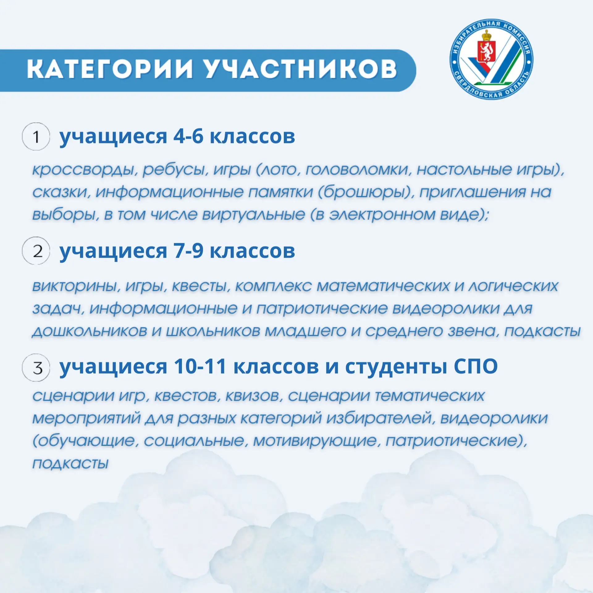❗Областной конкурс «Мы выбираем будущее» стартует 1 февраля    Конкурс работ в сфере избирательного 