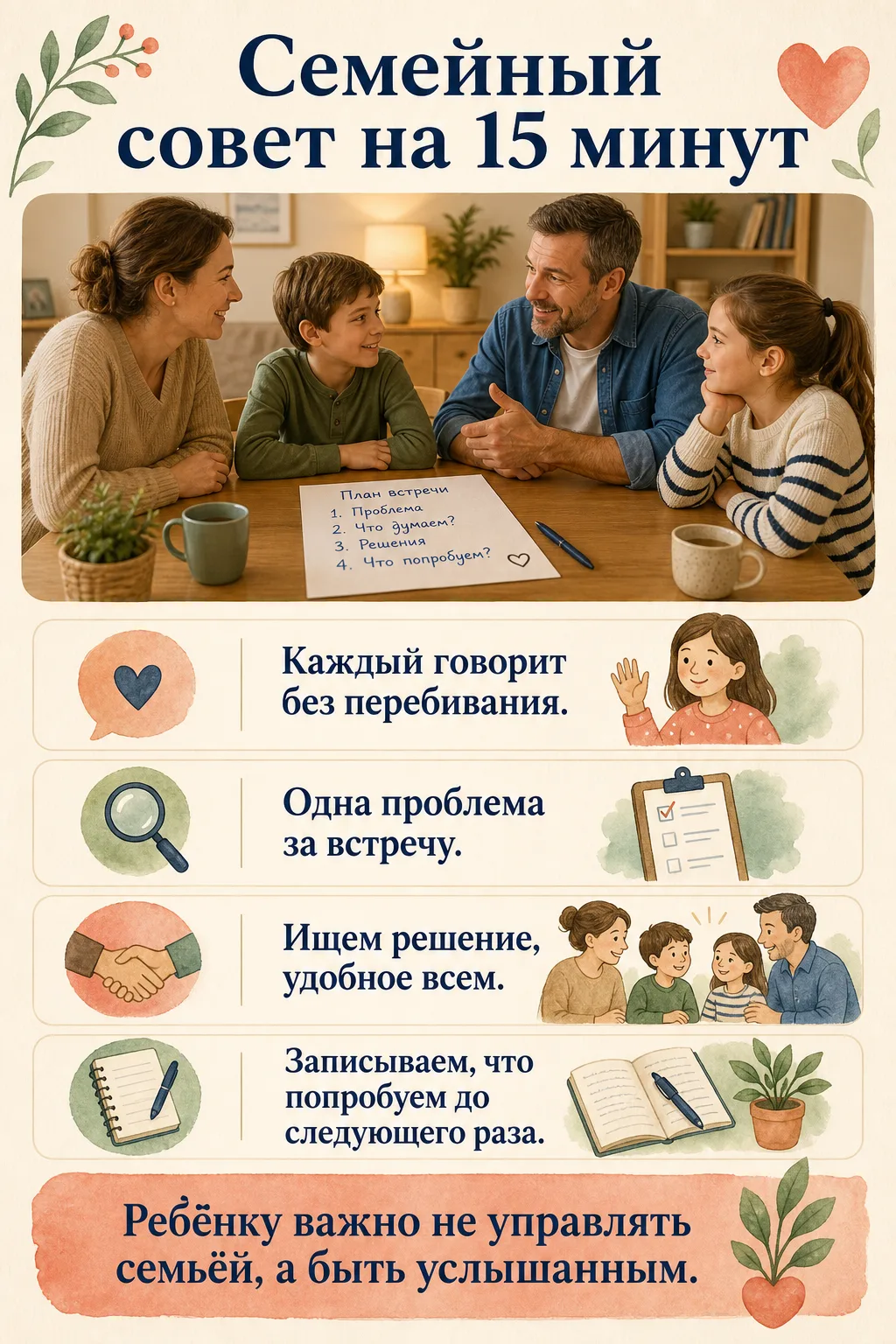 🗓️ Семейный совет на 15 минут