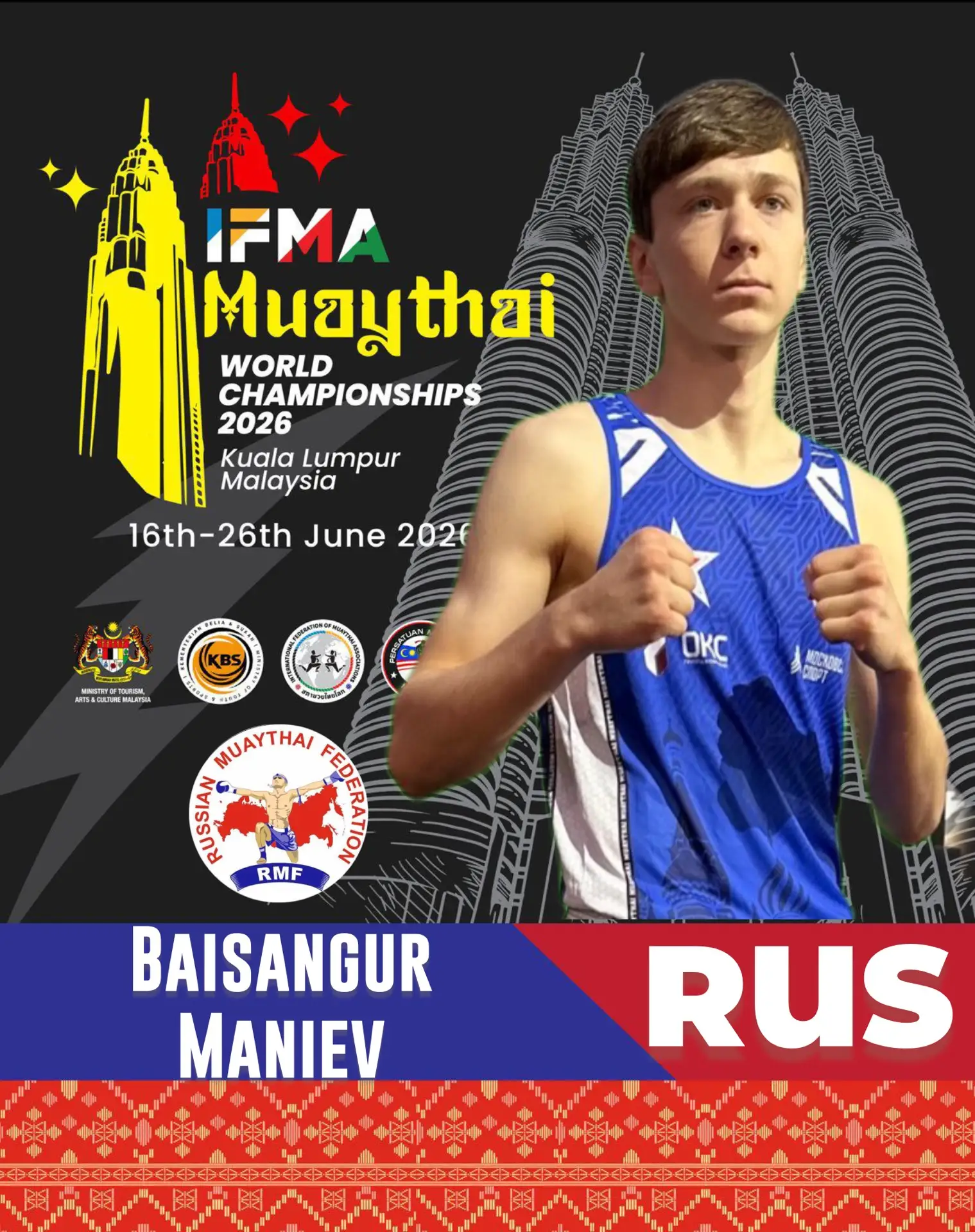 👊 Сборная России на Первенстве мира по муайтай 2026 🇲🇾 в Малайзии: