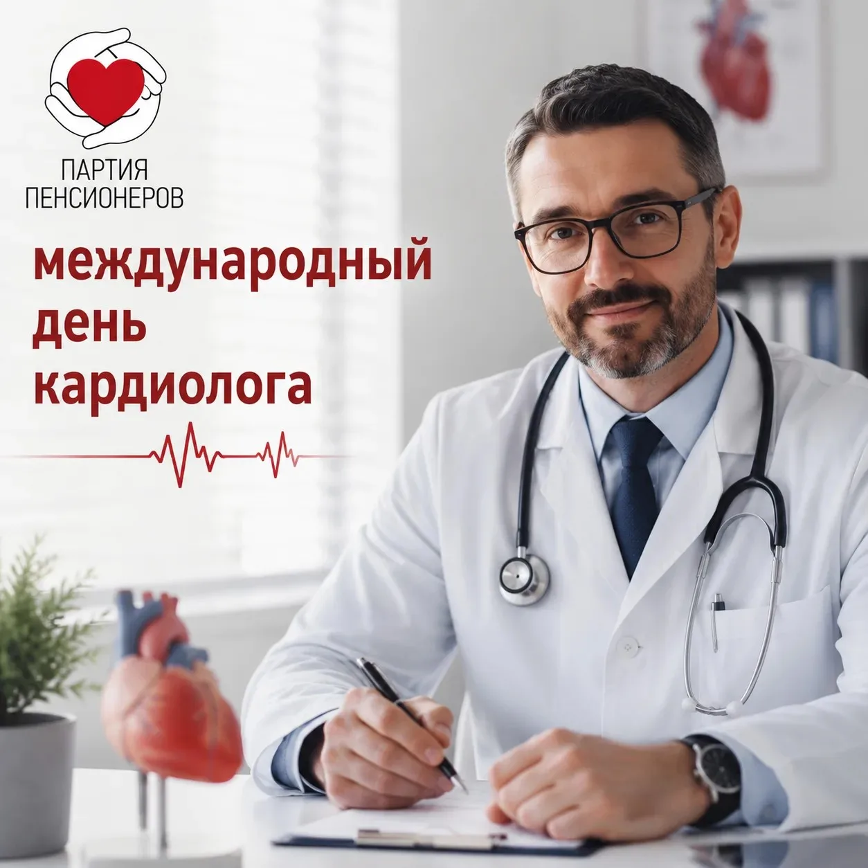 Уважаемые коллеги, поздравляю вас с Международным днём кардиолога!