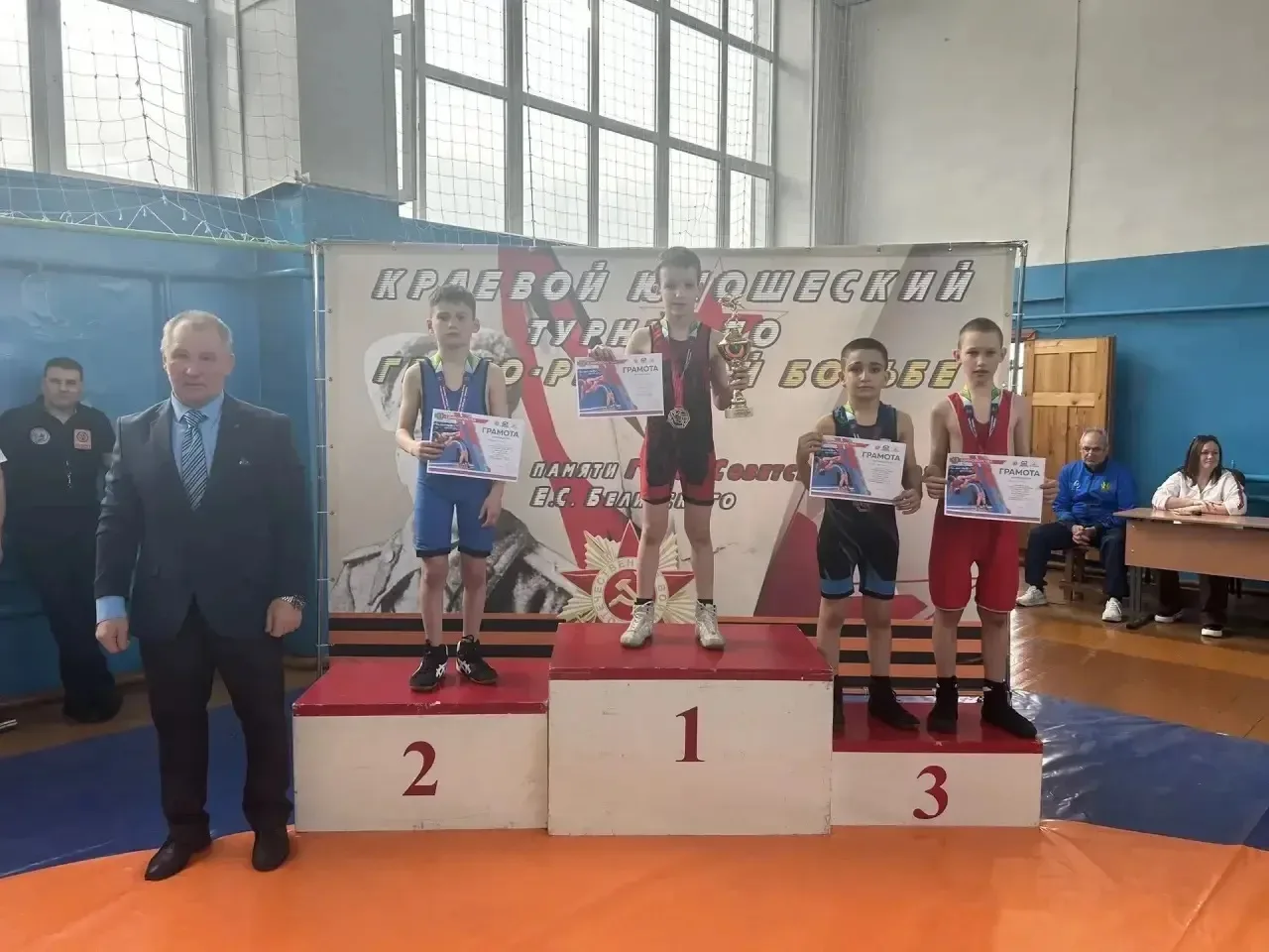 ПОЗДРАВЛЯЕМ С ПОБЕДОЙ!🥇  2 мая 2026 года в г. Енисейске состоялся Краевой юношеский турнир по греко-