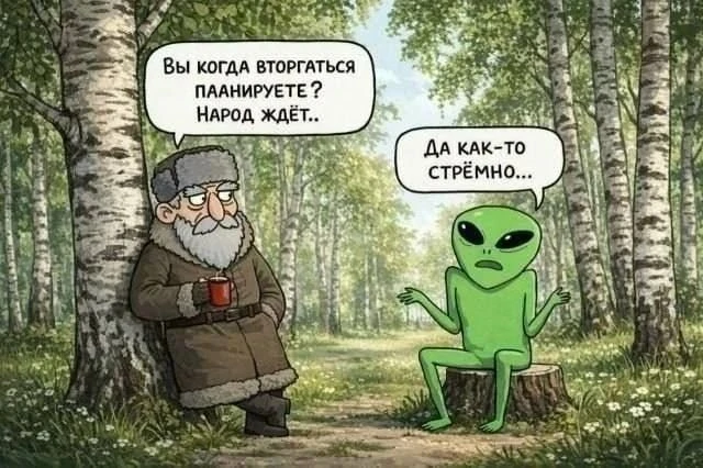 Учитывая новости за последние годы в мире, инопланетян можно понять.