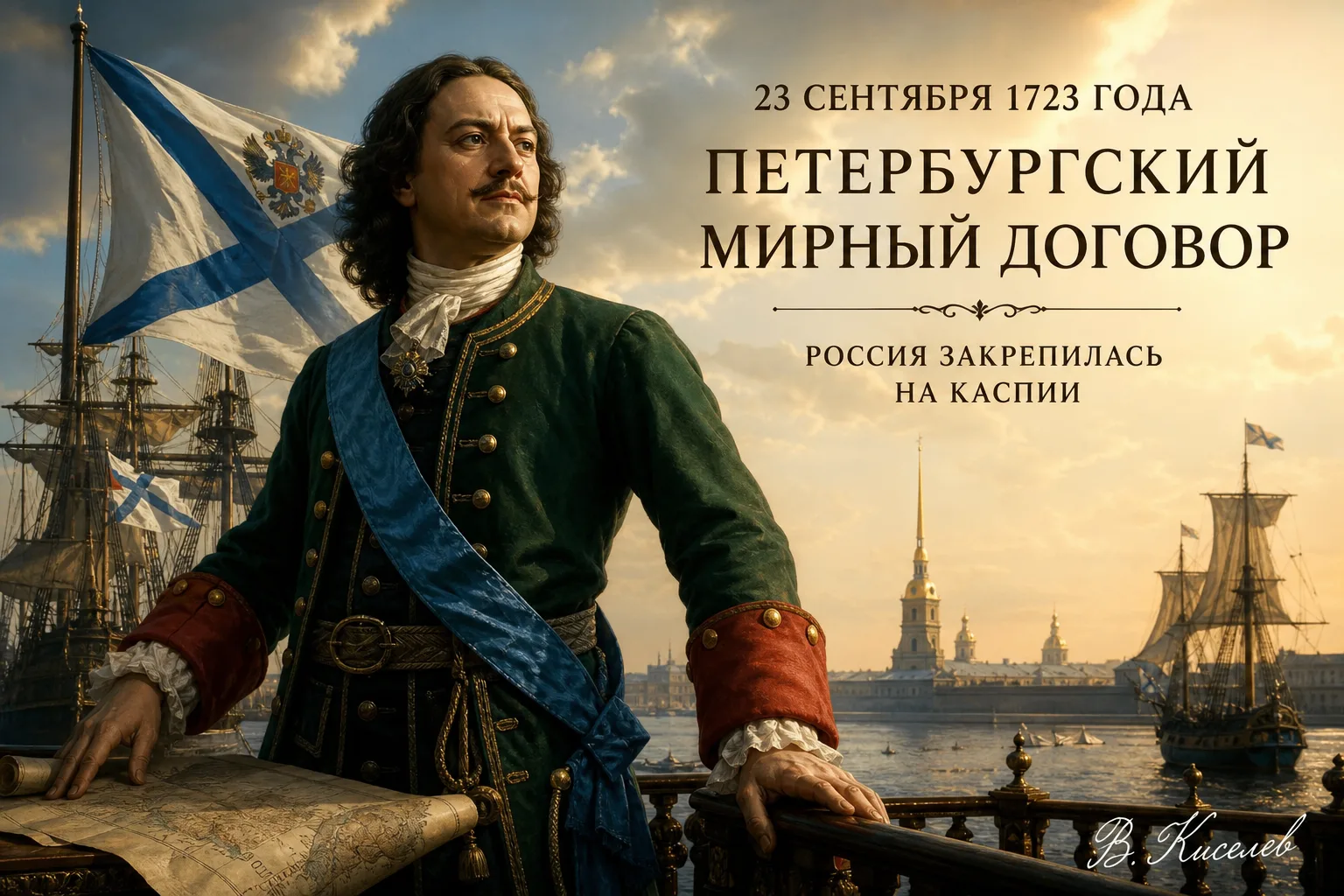 23 сентября 1723 года. Петербургский мирный договор: как Пётр I закрепил Россию на Каспии