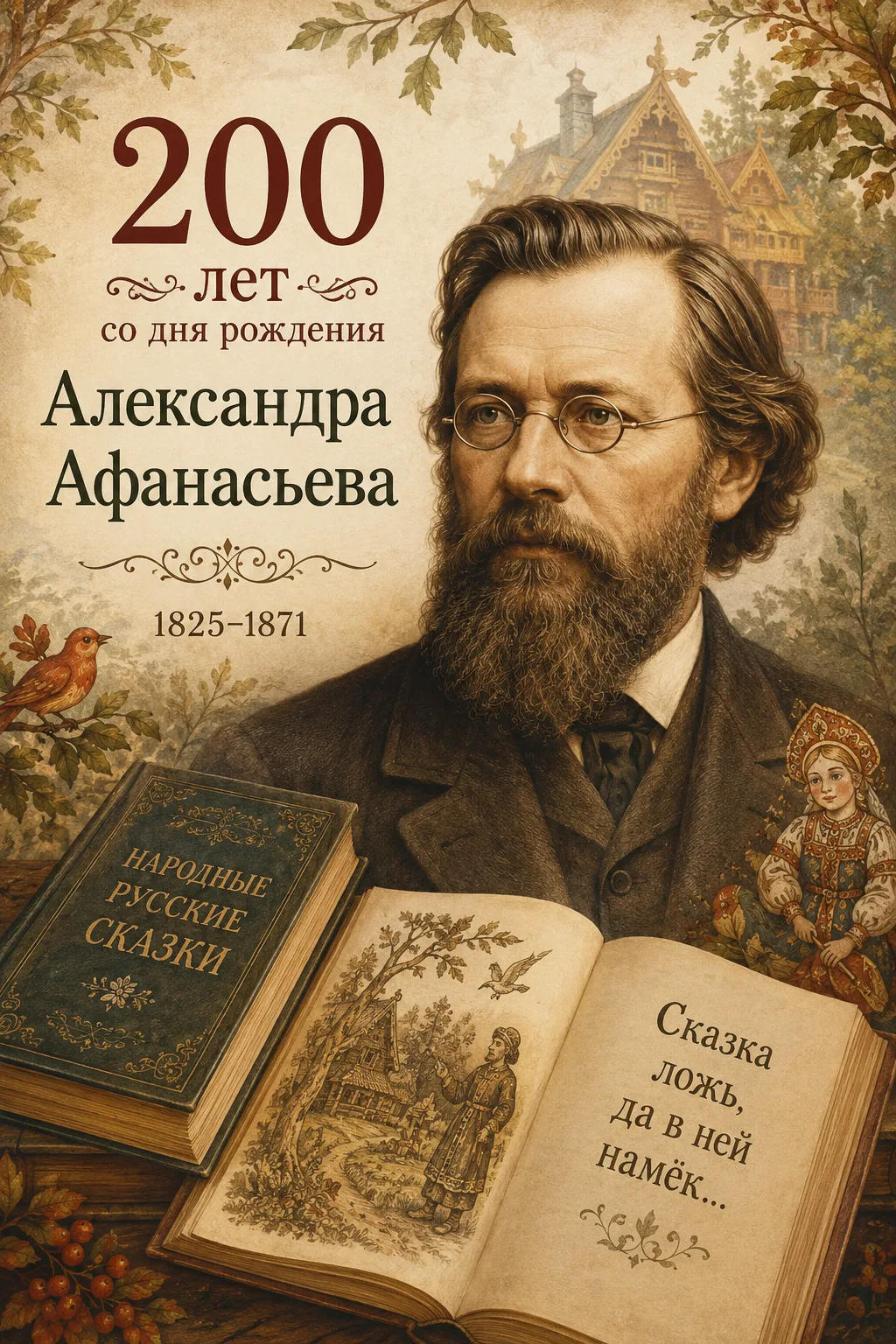 Доброе утро! ☀️📚

Сегодня исполняется 200 лет со дня рождения Александра Николаевича Афанасьева — в