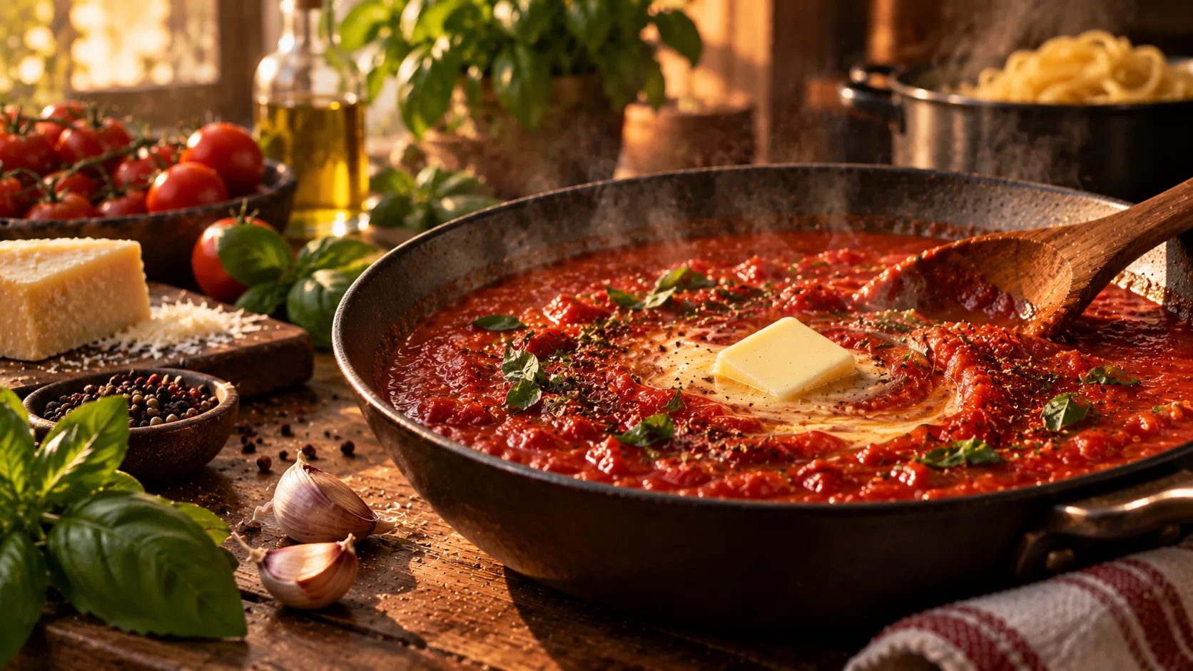 🍅 ТОМАТНЫЙ СОУС МОЖНО СПАСТИ ОДНИМ КУСОЧКОМ МАСЛА