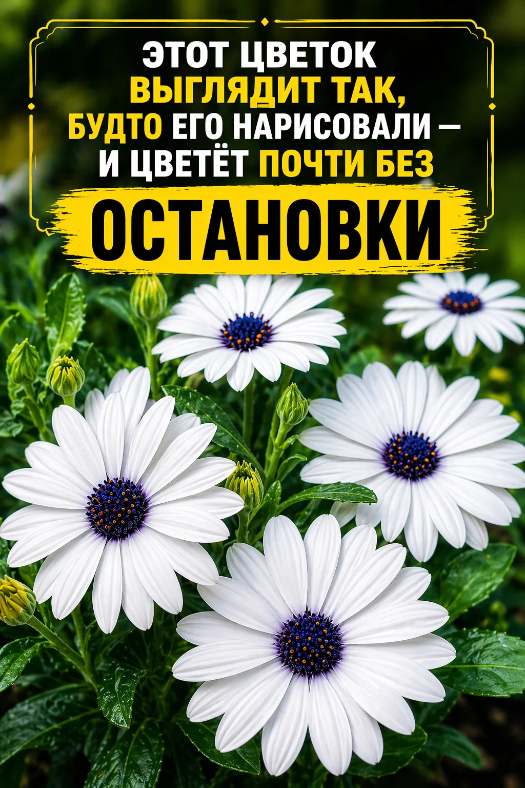 🌸 СЕМЕНА ОСТЕОСПЕРМУМА ДЛЯ БАЛКОНА И САДА

Яркий однолетник с эффектными цветами, напоминающими ром