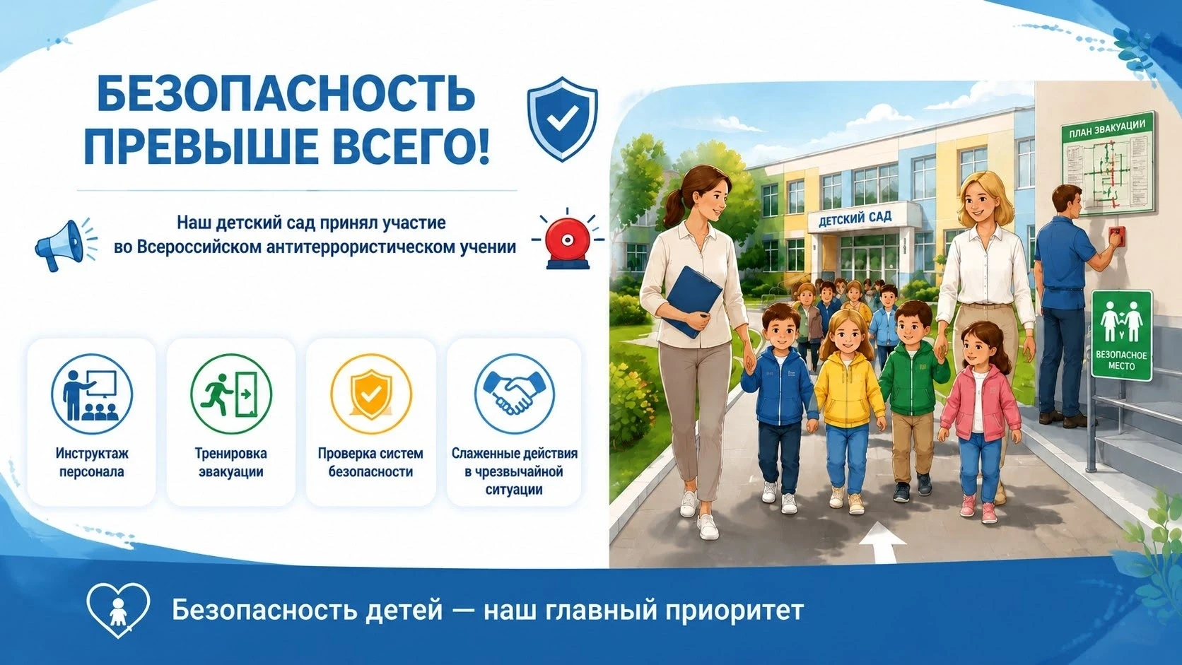 ▶️Безопасность превыше всего: наш детский сад принял участие во Всероссийском антитерро...