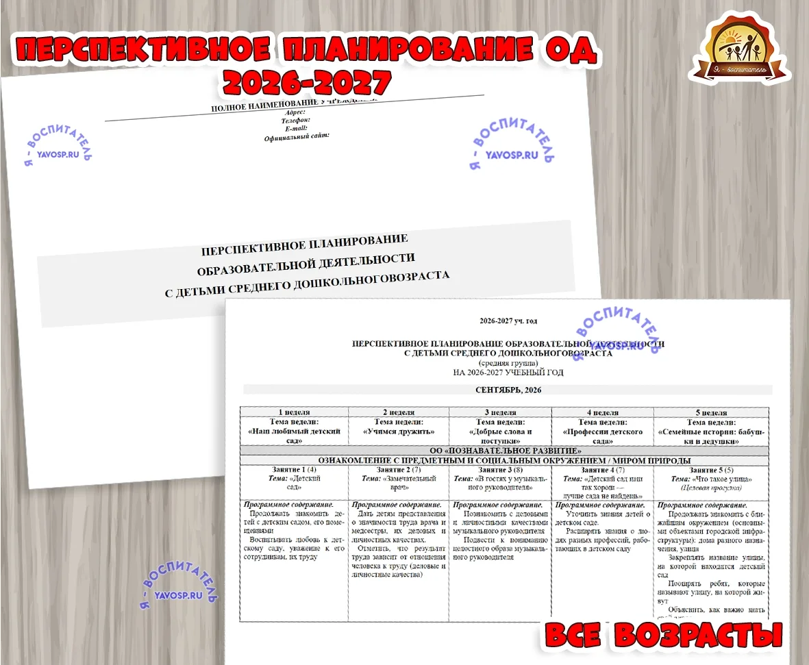 Перспективное планирование ОД