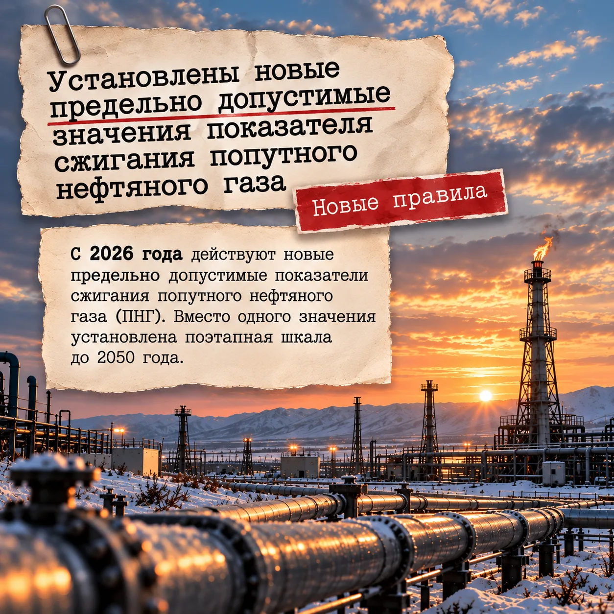 Плата за НВОС: изменились правила расчета при сжигании ПНГ