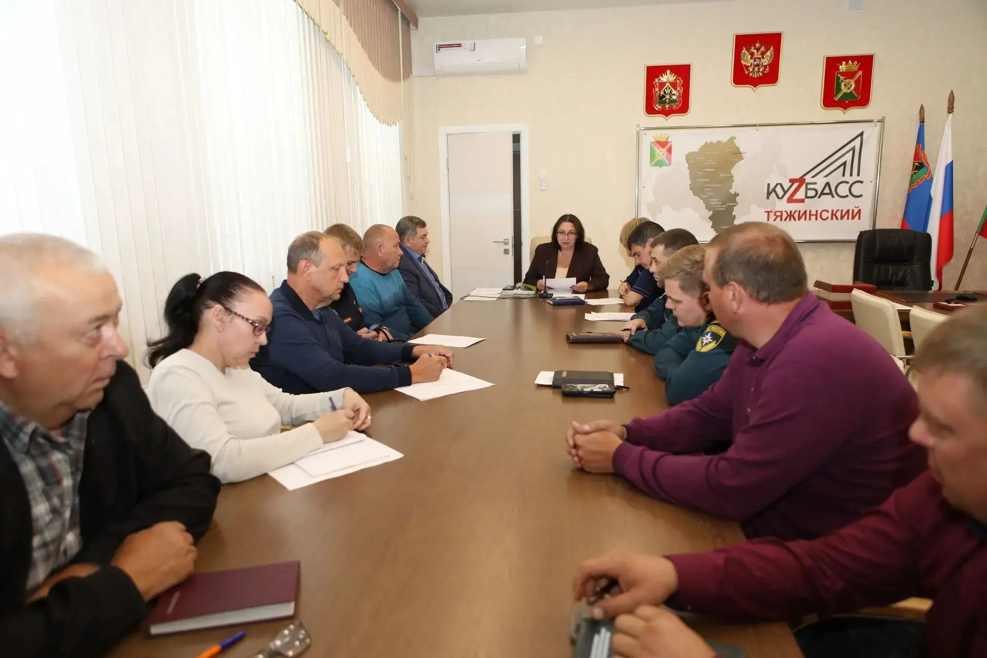 Сегодня врип главы Тяжинского муниципального округа О.В. Коновалова провела КЧС и ОПБ с...