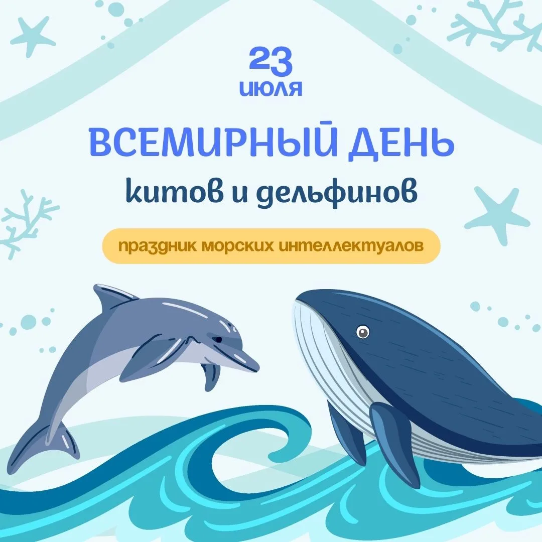 Всемирный день китов и дельфинов!

🐳Эти умные и добрые создания уже много лет вдохновляют людей, сп