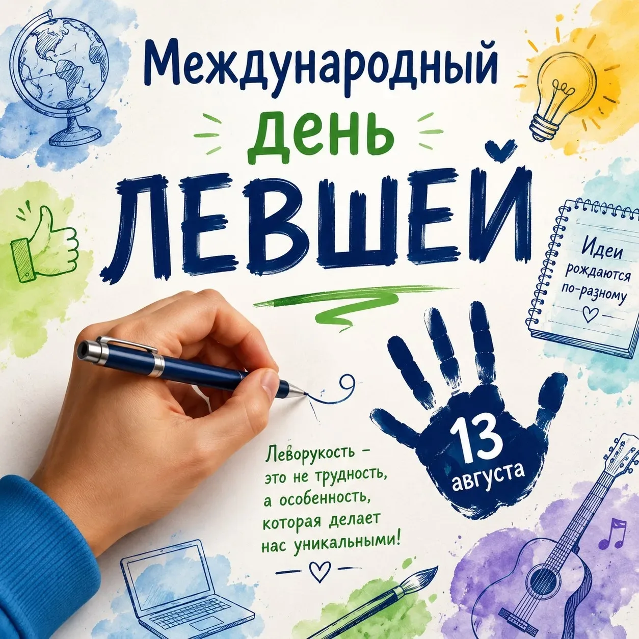13 августа — Международный день левшей!