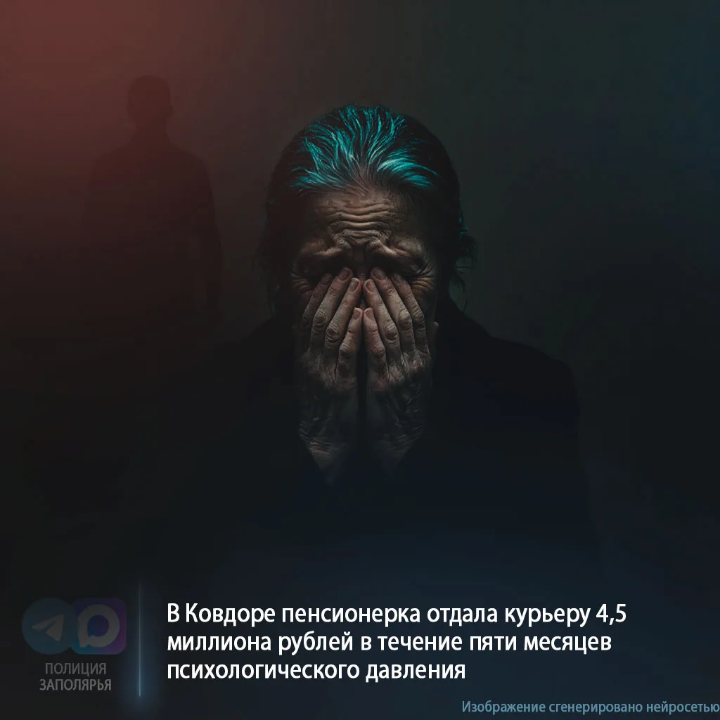 В Ковдоре пенсионерка отдала курьеру 4,5 миллиона рублей в течение пяти месяцев психоло...