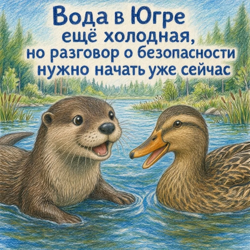 ❗Вода в Югре ещё холодная, но дети всё равно тянутся к рекам и озёрам