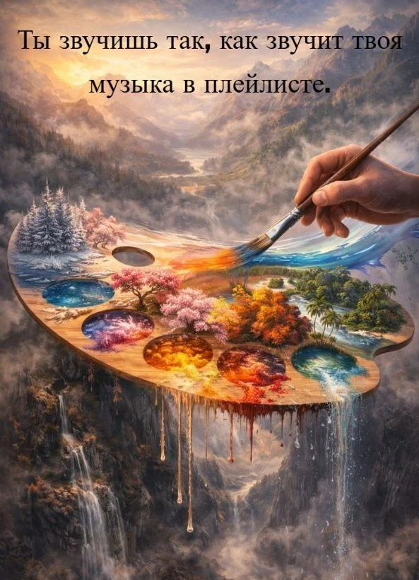 Цитата дня. ✨ Ты звучишь так как звучит твоя музыка в плейлисте…