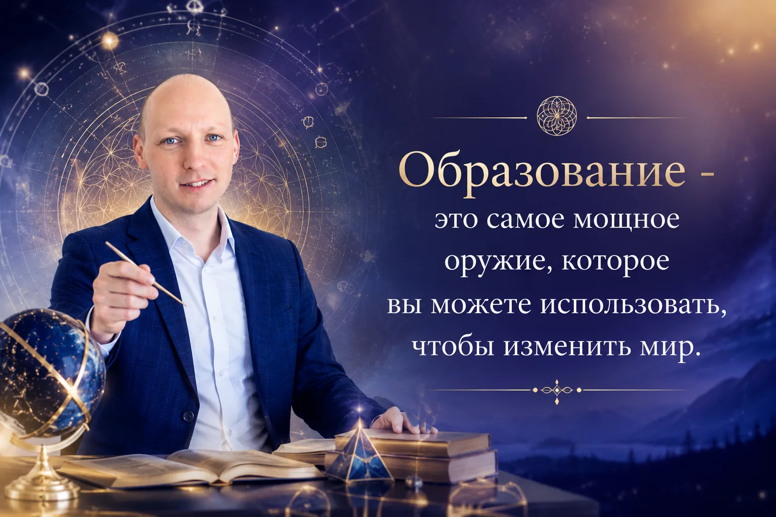 «Образование - это самое мощное оружие, которое вы можете использовать, чтобы изменить ...