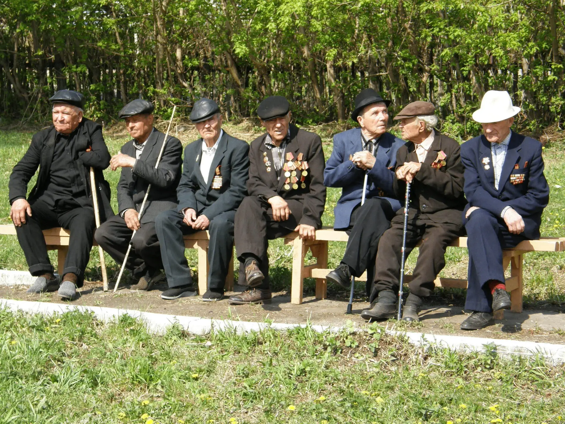 Ретро фото. Ветераны Великой Отечественной войны 2008 год