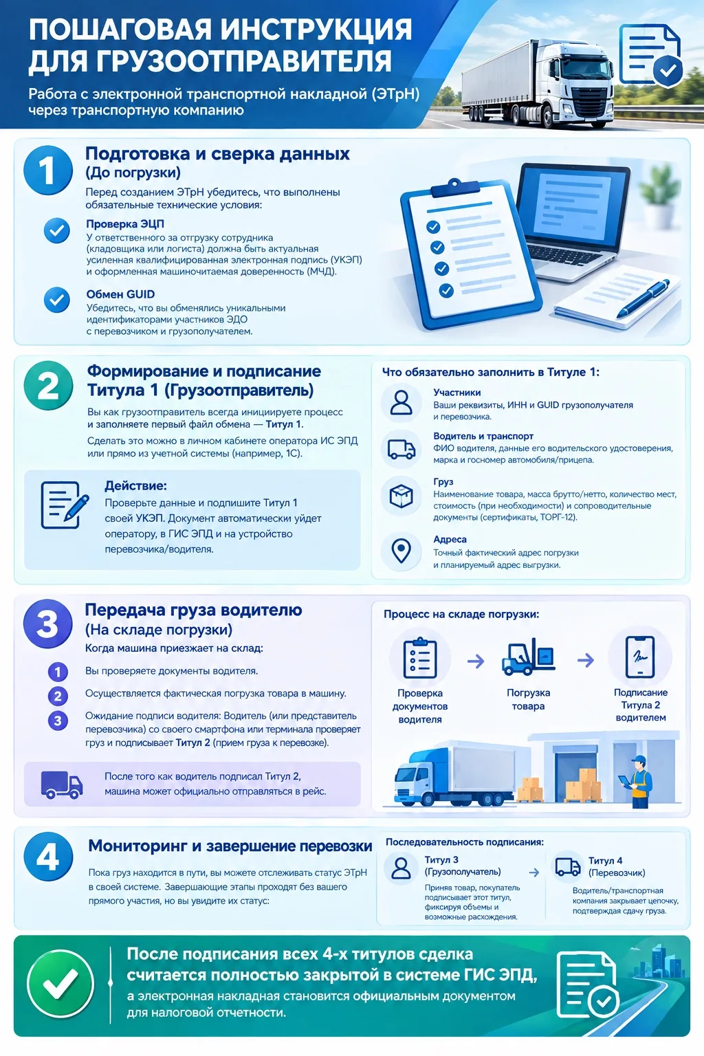 🚛 ЭТрН: пошаговая инструкция для грузоотправителя