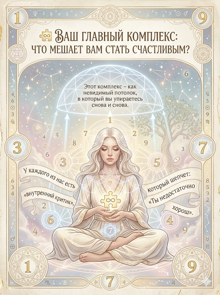 🧩 ВАШ ГЛАВНЫЙ КОМПЛЕКС: ЧТО МЕШАЕТ ВАМ СТАТЬ СЧАСТЛИВЫМ?
