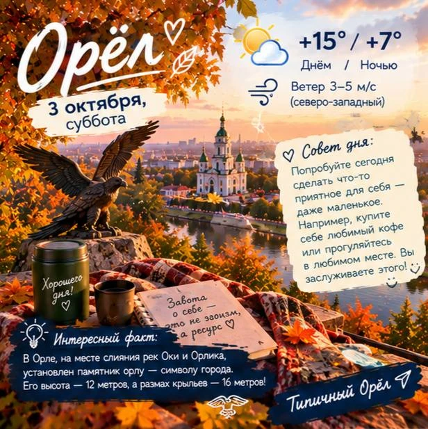 🍁 Доброе утро, Орёл!