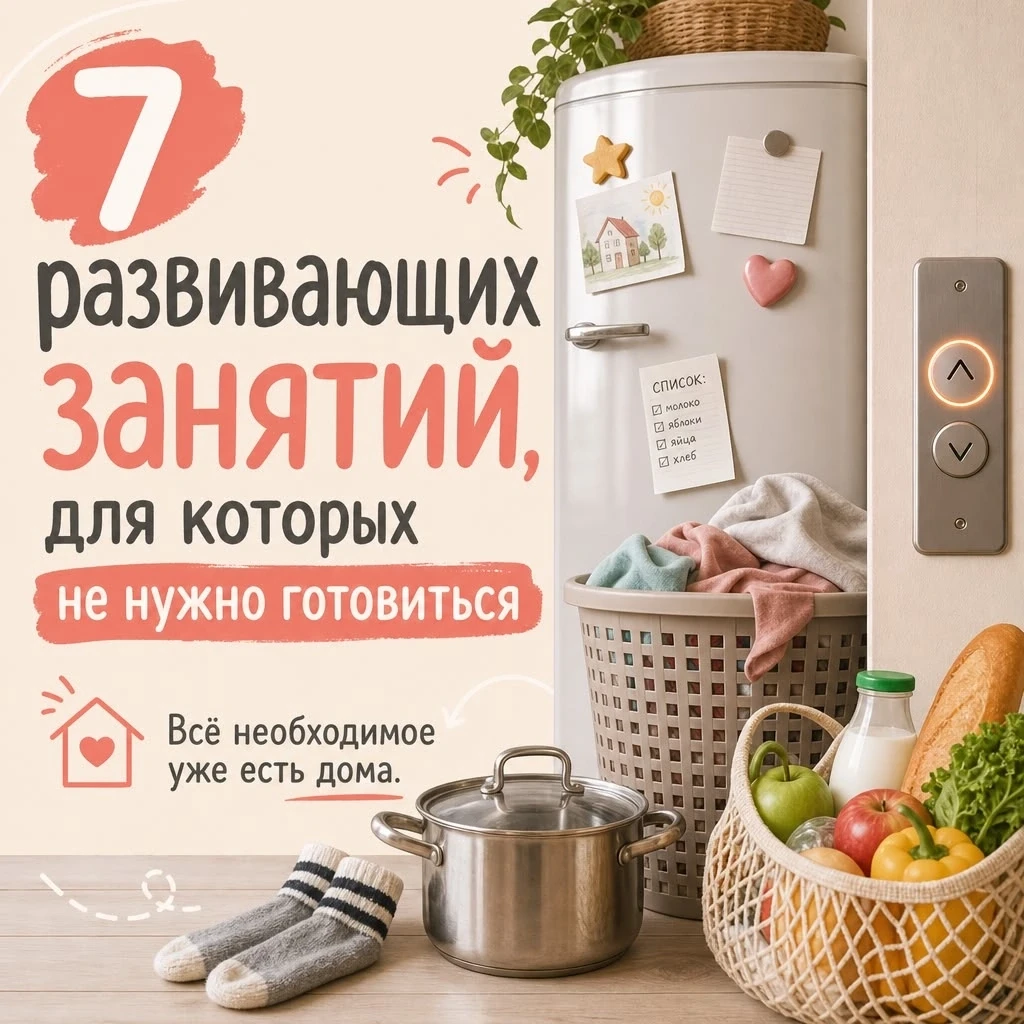 В этой подборке рассказываем, как превратить рутину в игру для развития ребёнка. Обычны...