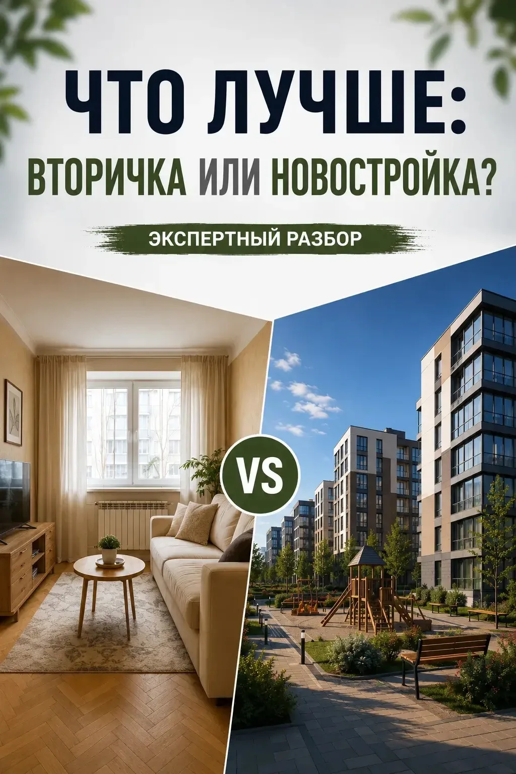 ❓Что лучше: вторичка или новостройка?