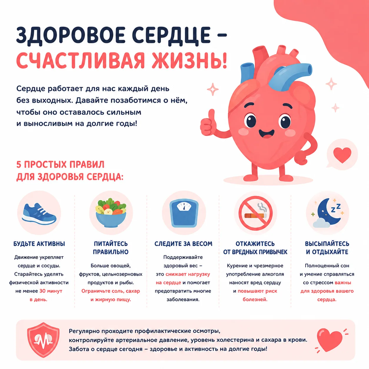 ❇️Здоровье сердца - счастливая жизнь!