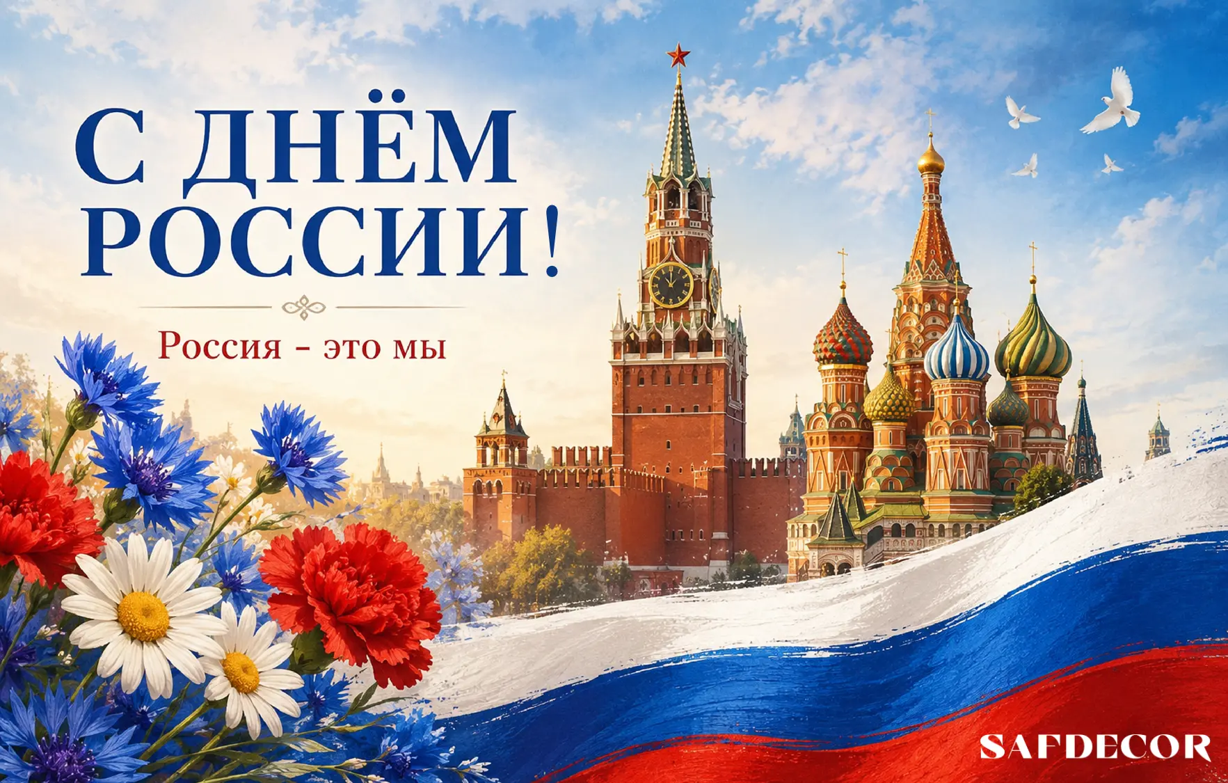 Коллеги, поздравляем вас с наступающим Днём России! 🇷🇺