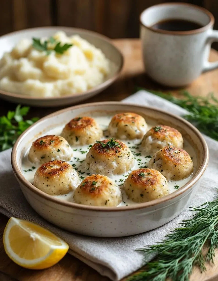 🍽 Рыбные шарики в сметане — нежный обед с пользой!  😋