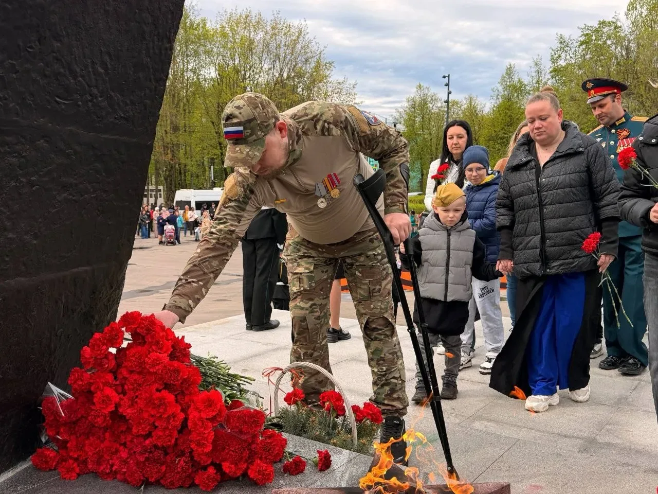 В Лобне почтили память Героев Великой Отечественной войны  9 Мая - праздник, объединяющий все поколе