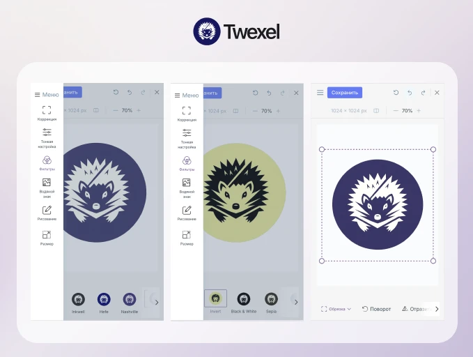 В Twexel теперь реализован удобный инструмент для работы с изображениями.

Теперь пользователи могут