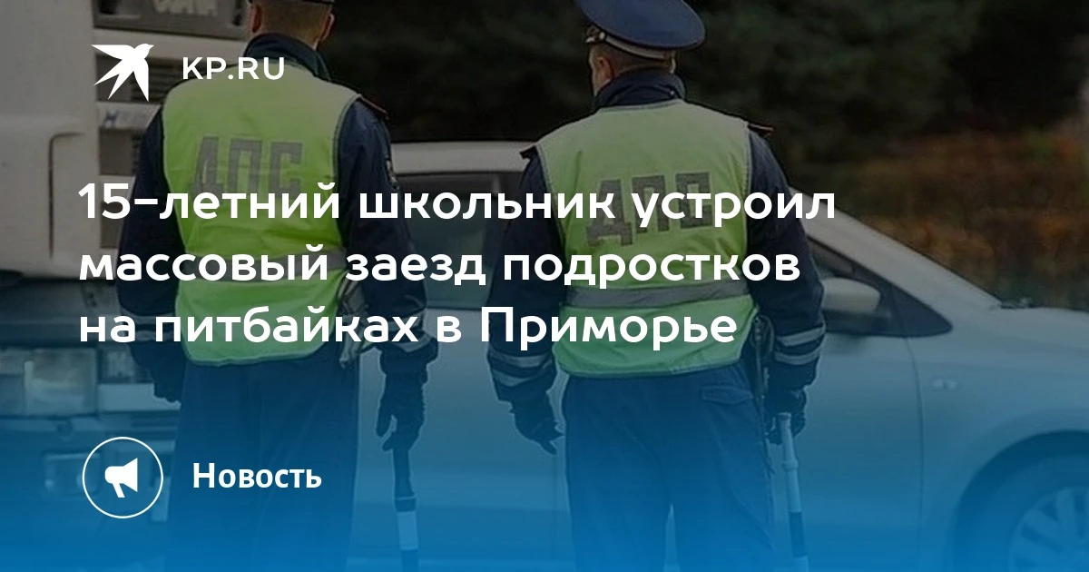 Массовый заезд на питбайках в Приморье остановлен
