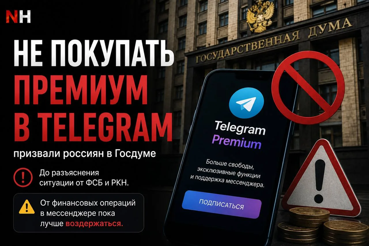 ❗️ В Госдуме призвали россиян воздержаться от покупки Telegram Premium

До получения разъяснений от 