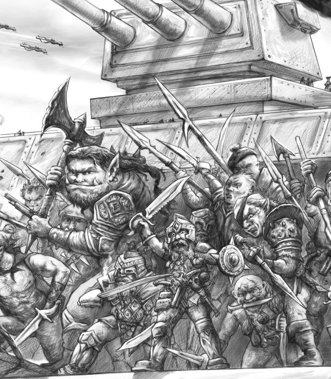 Игорь Игорев делает внутреннее оформление для книги "Ловцы удачи".