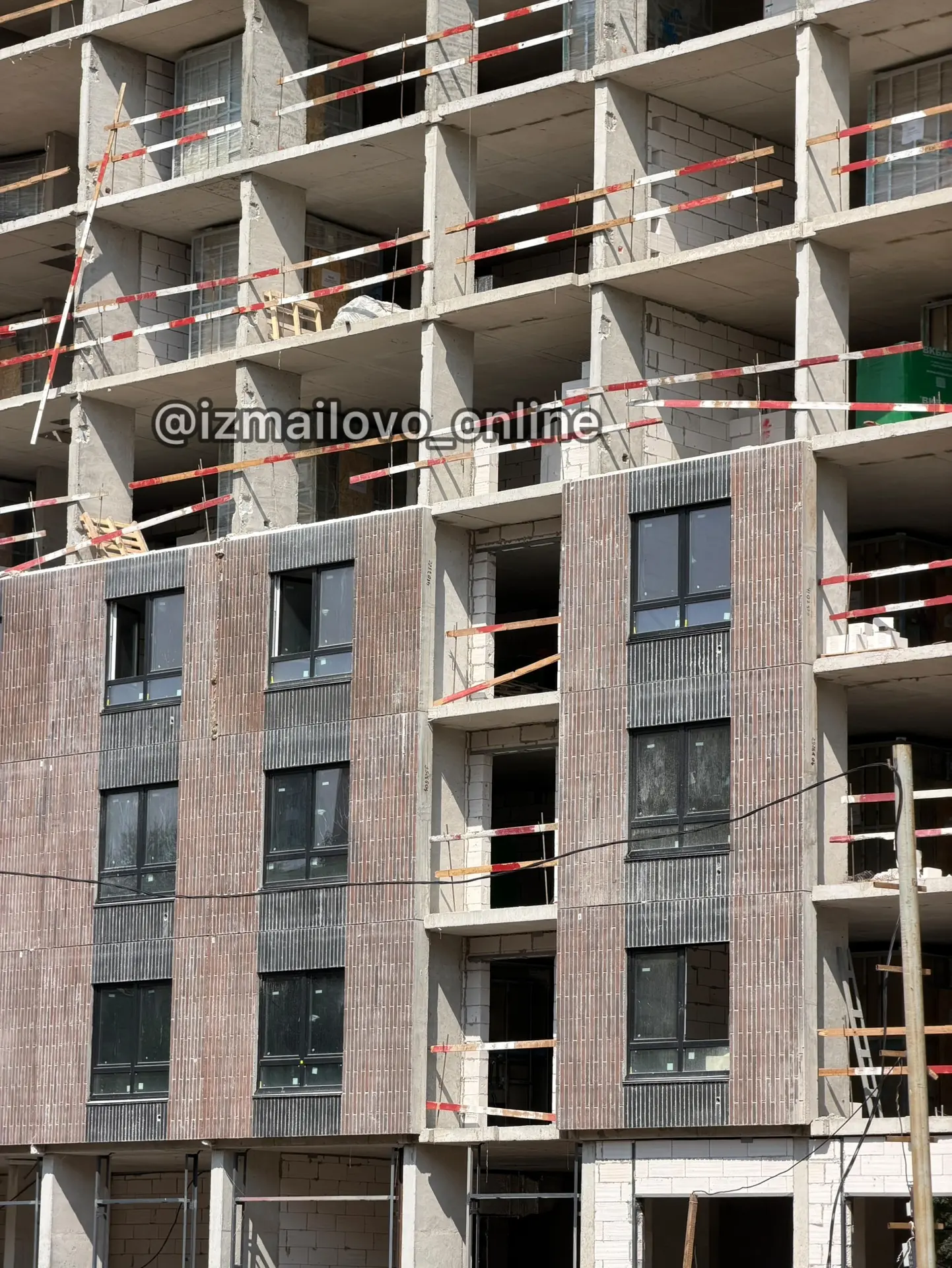 🏗️Свежие фото строительства нового дома по реновации на 2-й Прядильной, 9