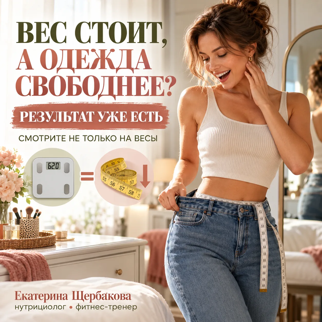ВЕС СТОИТ, А ОДЕЖДА СТАЛА СВОБОДНЕЕ. КАК ТАК?