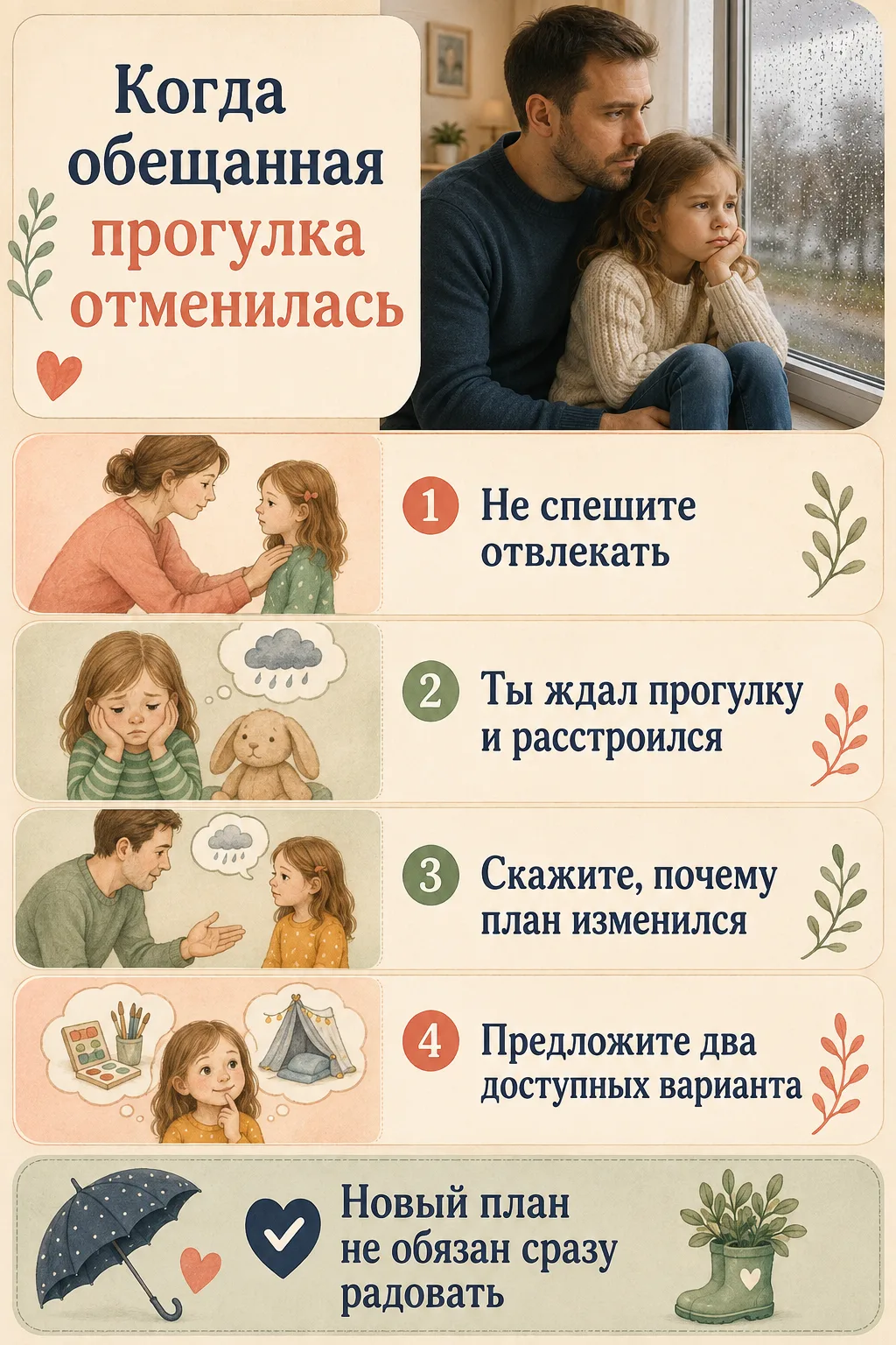 🌧️ Когда обещанная прогулка отменилась