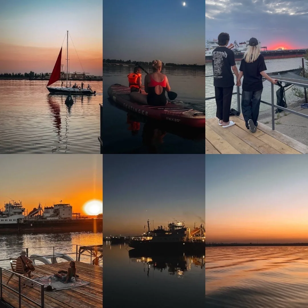 🌅 Волжский порт — место с особым вайбом

Иногда лучший способ перезагрузиться — просто приехать в п