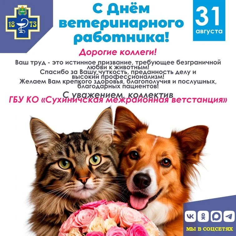 🐾 С Днём ветеринарного работника!