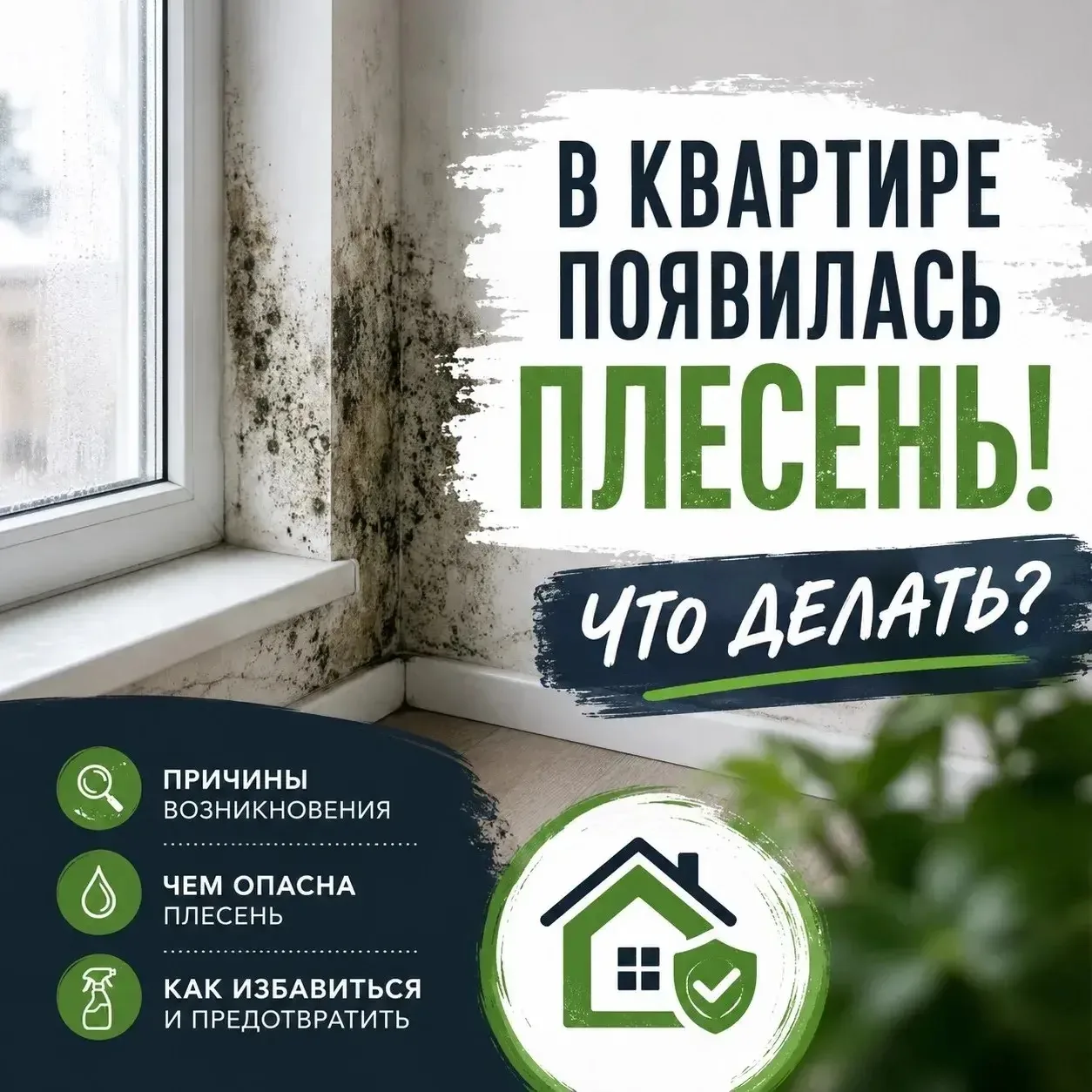 ➡Почему появляется плесень