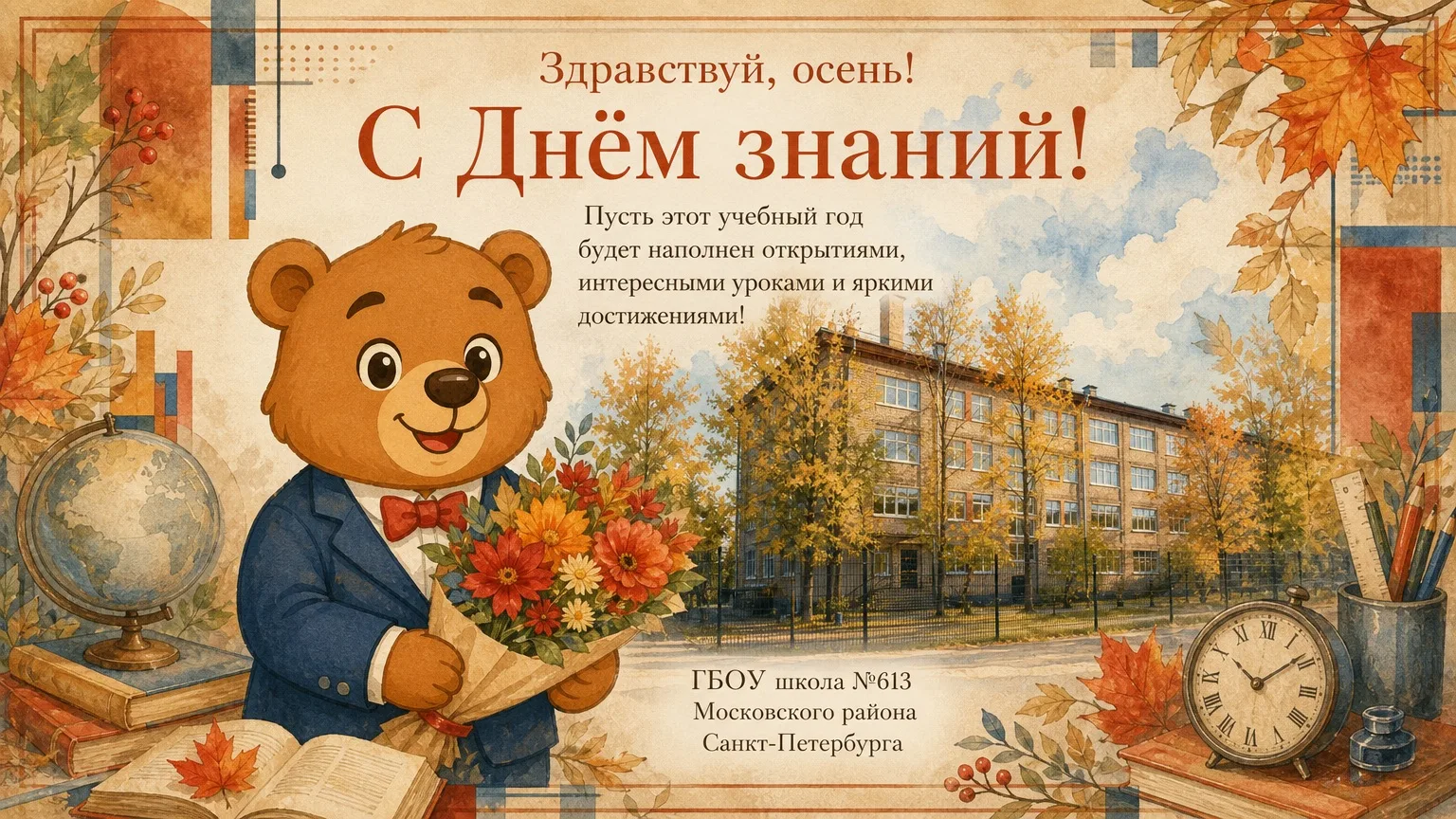 🐻 Добрыня поздравляет с Днём знаний! 🐻