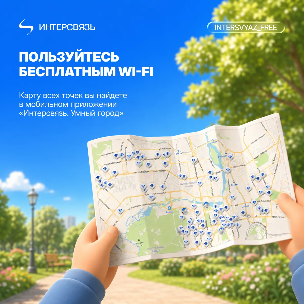 Отправляемся на поиски бесплатного Wi-Fi!

Во Всемирный день Wi-Fi хотим напомнить о нашей городской