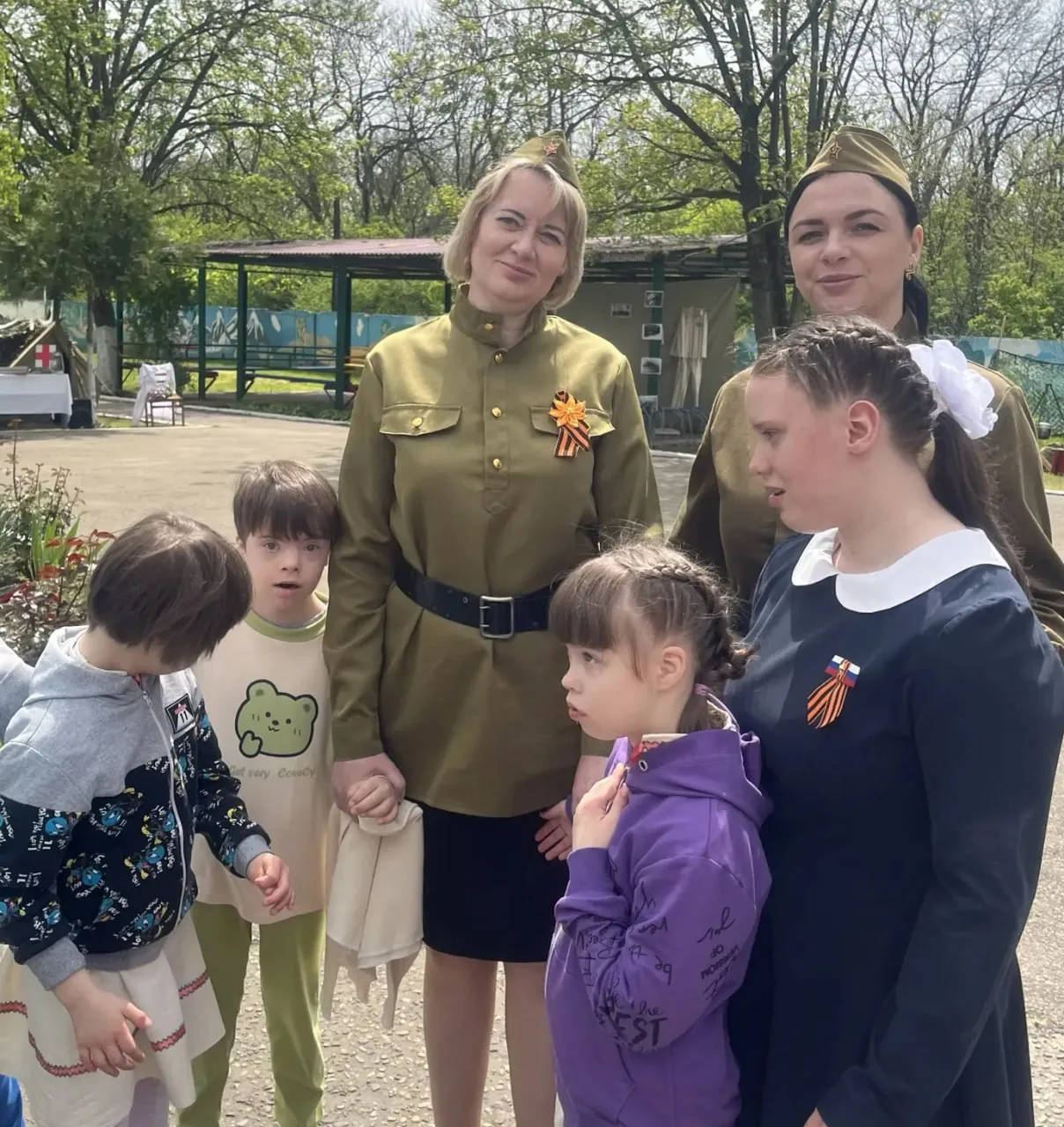 В Кропоткинском детском доме-интернате в преддверии Дня Победы сотрудники и воспитанники организовал